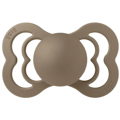 Соска-пустышка силиконовая 6-36 месяцев BIBS Supreme Silicone Dark Oak 610243 1